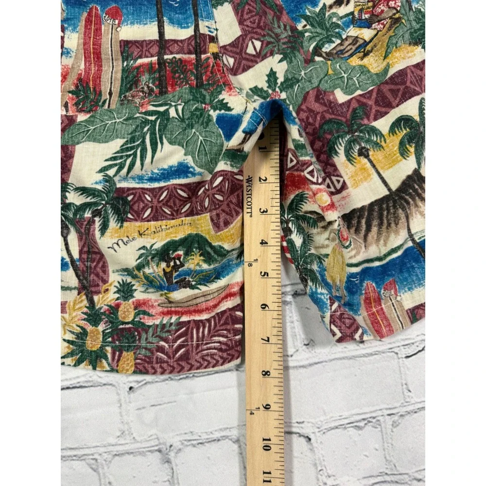 Reyn Spooner Shorts XL Mele Kalikimaka Christmas Santa Hawaiian Tropical Resort